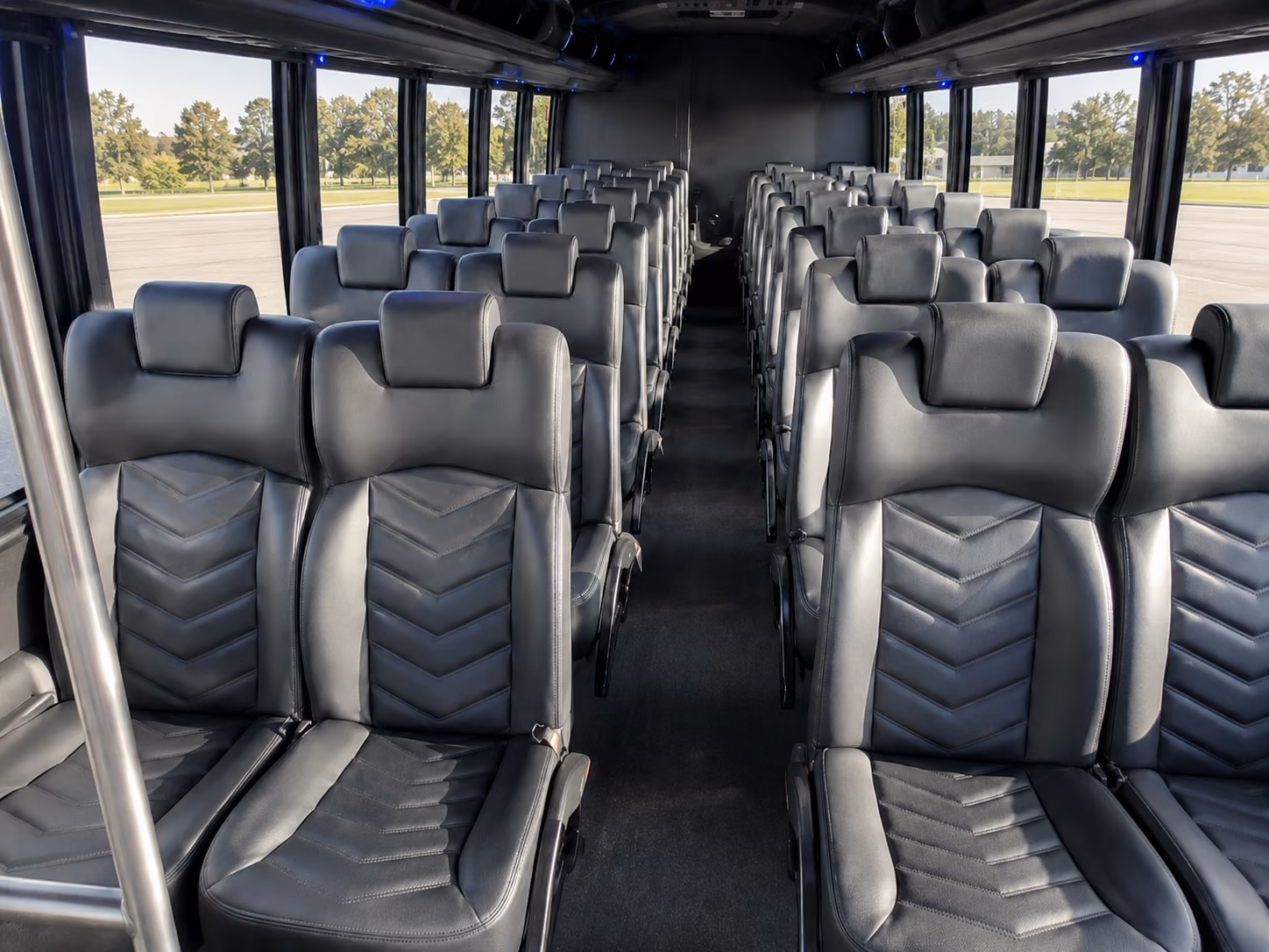 johns creek 20 passenger minibus inside