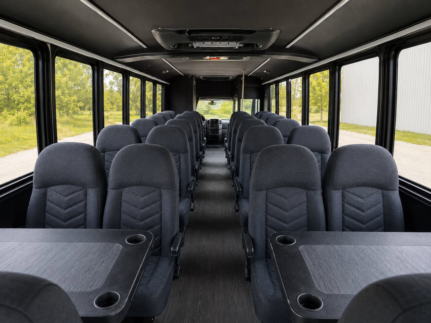 johns creek 20 passenger minibus interior