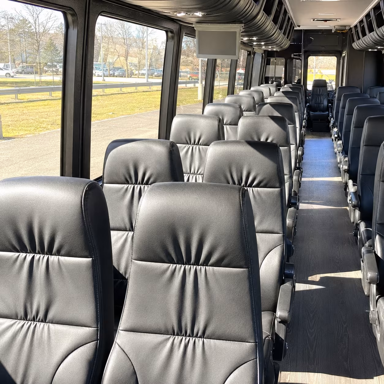 johns creek 28 passenger minibus inside