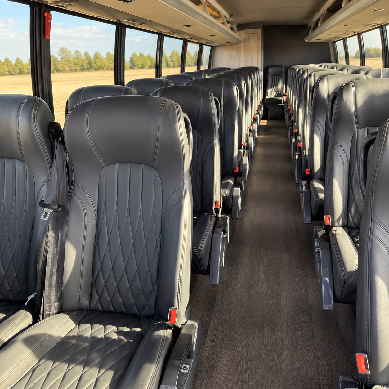 johns creek 28 passenger minibus interior
