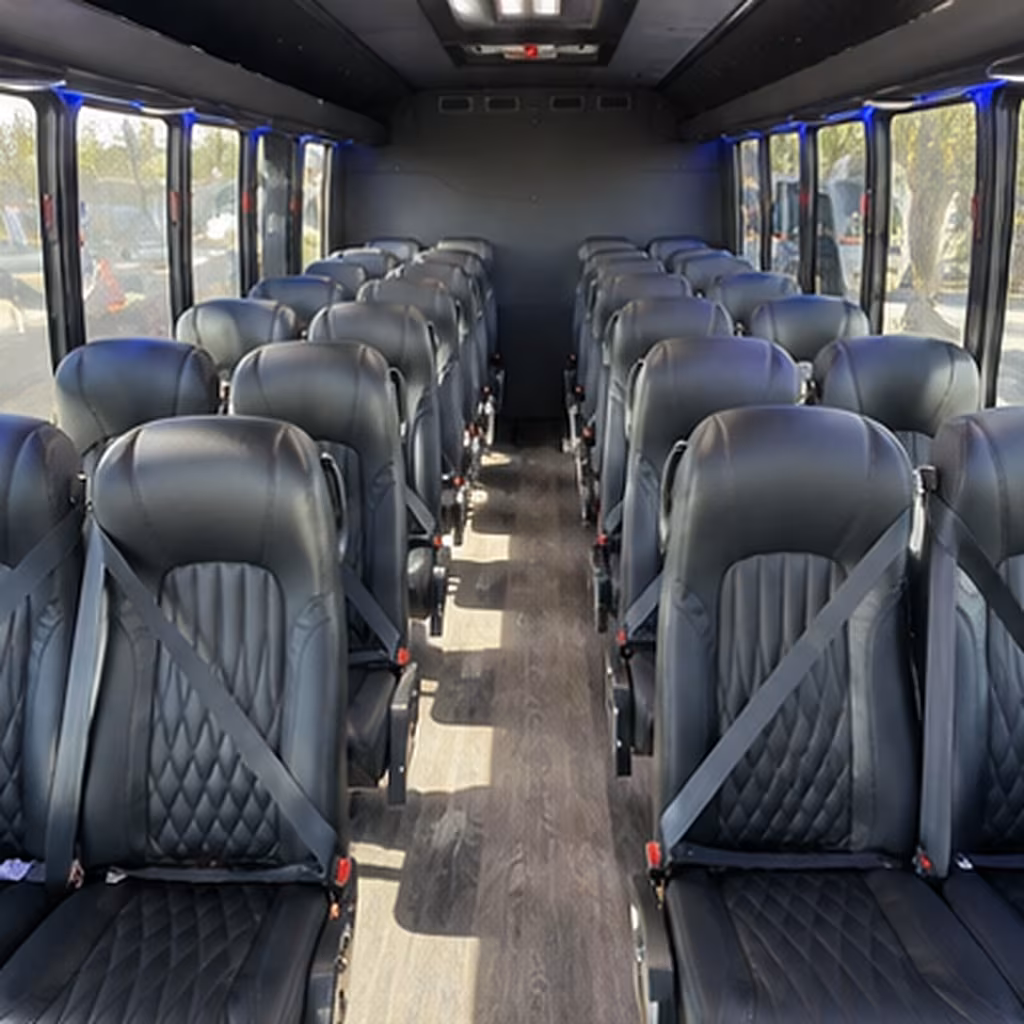 johns creek 30 passenger minibus interior