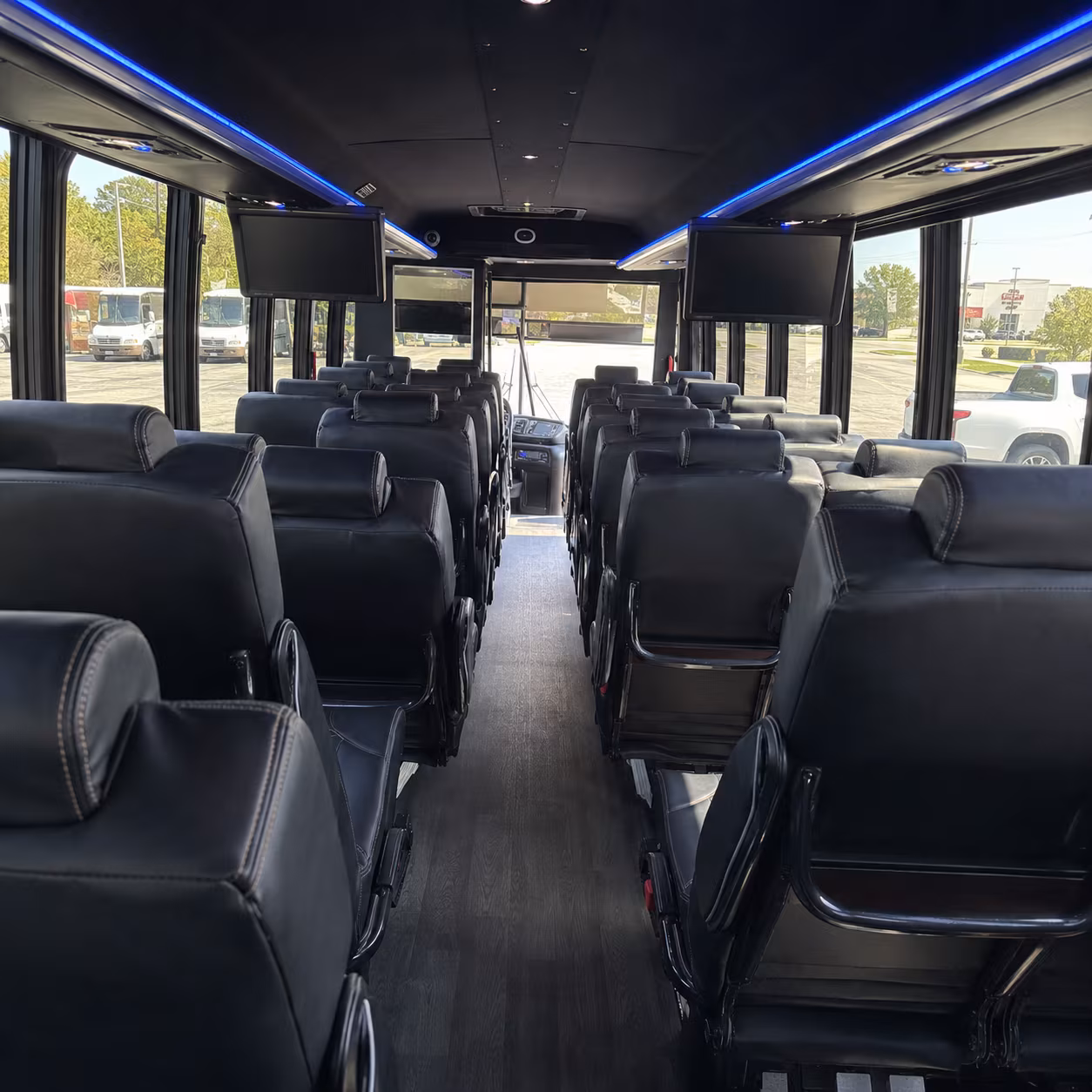 johns creek 35 passenger minibus inside