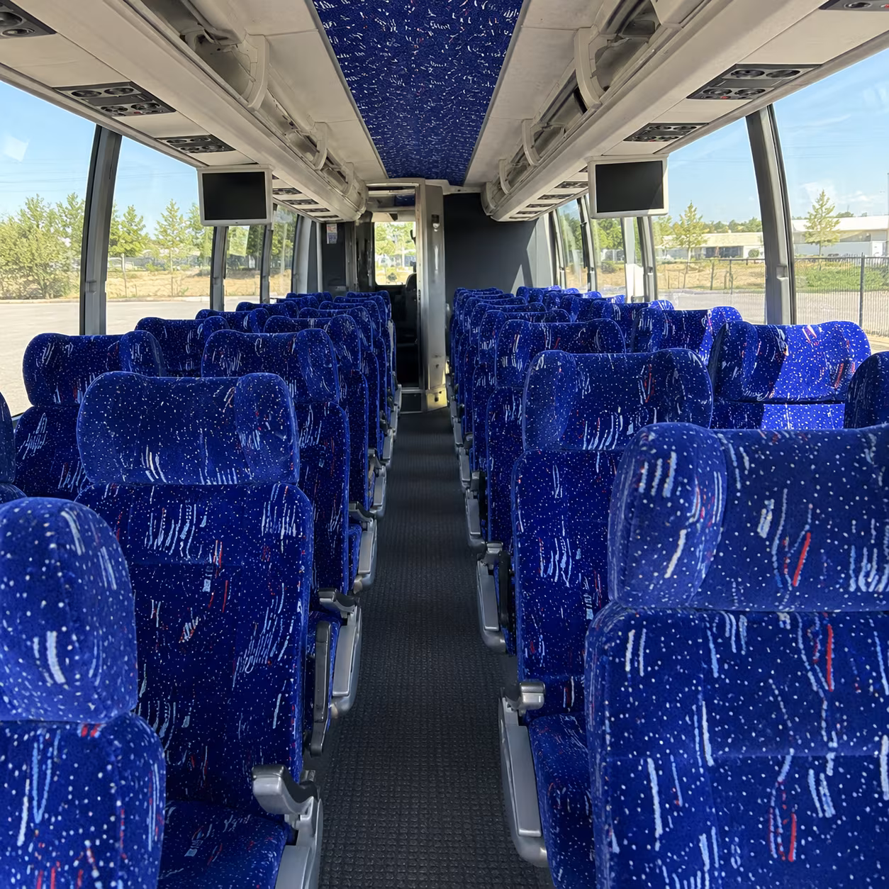 johns creek charter bus interior