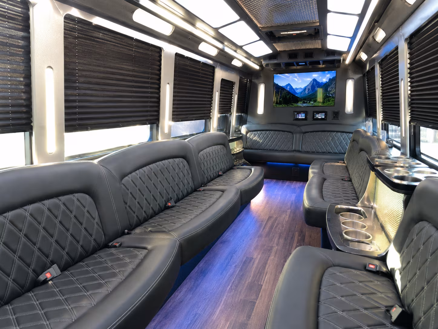 johns creek night town party bus rental