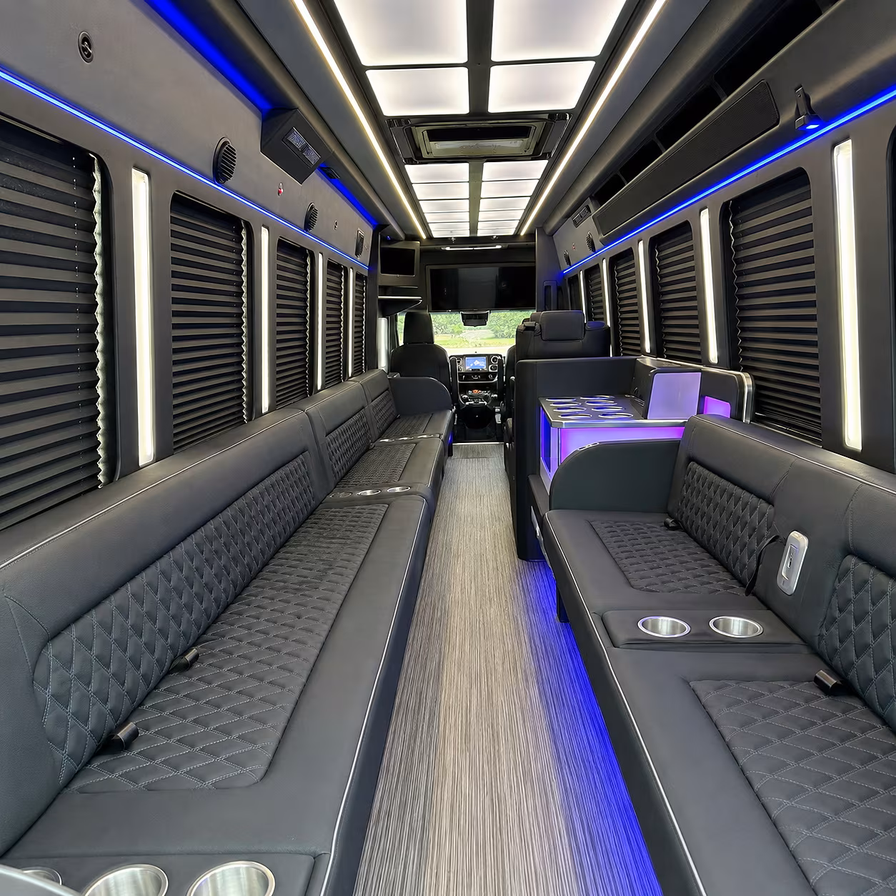 johns creek party bus inside